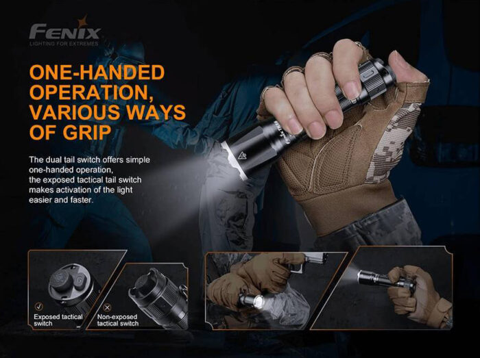 ⁦פנס טקטי 3100 לומנס FENIX TK16⁩ – תמונה ⁦3⁩