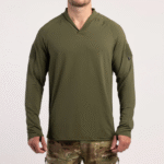 חולצת ירי שרוול ארוך בצבע ירוק