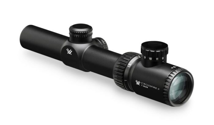 ⁦VORTEX CROSSFIRE II כוונת טלסקופית 1-4X24 עם ציור פני עדשה V-BRITE בקוטר 30MM⁩ – תמונה ⁦2⁩