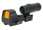 1+1 כוונת HS510C נקודה אדומה כולל טעינה סולרית ומשלש HM3X מגדילה פי 3 של חברת Holosun – תמונה 2