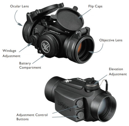 כוונת השלכה (נקודה אדומה) לרובי סער VORTEX SPARC II 2MOA