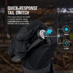 ⁦פנס LED לבן טקטי נטען המאיר בעוצמת 1000 לומן, מותאם למסילת פיקטיני Odin GL Mini - פנס וציין לייזר ירוק, אלומה רחבה במרחק 180 מטרים⁩ – תמונה ⁦2⁩