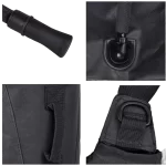 ⁦שלוקר טקטי 3 ליטר איכותי עם רצועות מרופדות וצינור שתייה שחור / ירוק זית⁩ – תמונה ⁦3⁩