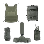 סט לוחם מלא – מולטי מישן + צב + חגורת אגן 3 תאים מדורגים + תא קשר 710 – מרעום דולפין