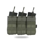 פאוץ’ משולש למחסניות 9 מ״מ ו-M4 5.56 מצדה Masada Armour צבע ירוק ריינג'ר / שחור