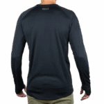 ⁦חולצה תרמית טקטית שחור / ירוק זית מרעום דולפין⁩ – תמונה ⁦3⁩