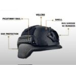 ⁦קסדה בליסטית טקטית מדגם PASGT Level IIIA צבע שחור⁩ – תמונה ⁦3⁩