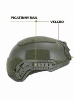 ⁦קסדת הקרב יואב (YOAV) של MASADA ARMOUR צבע ירוק ריינג'ר⁩ – תמונה ⁦4⁩