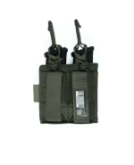 ⁦פאוץ’ כפול למחסנית אקדח 9 מ”מ מצדה Masada Armour צבע ירוק ריינג'ר / שחור⁩ – תמונה ⁦5⁩